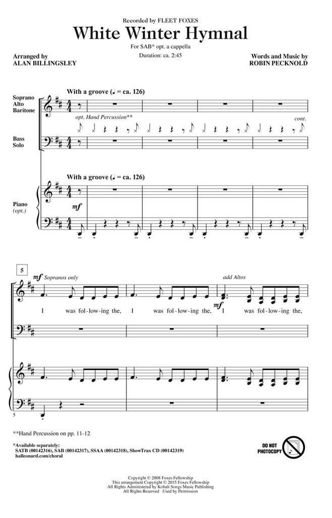 White Winter Hymnal